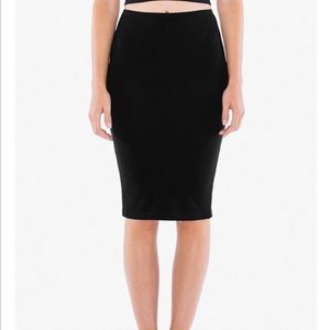 American Apparel Black Pencil Skirt